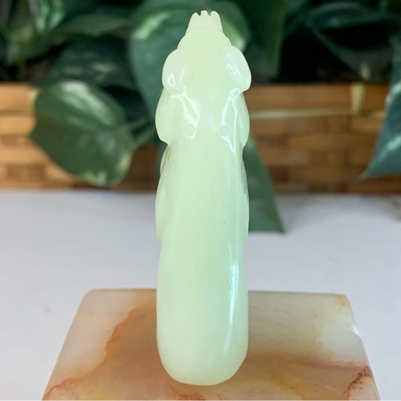 Chinese Jade Foo Dog Dragon Figurine Carved Mythical Beast Auspicious Animal 2.5 - Picture 8 of 16